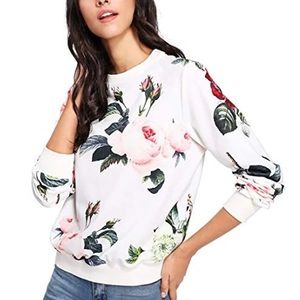 Beautiful rose pattern sweater